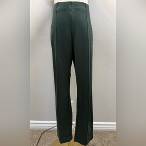 Banana Republic Green Pull-On Pants Straight Leg Stretch Size L